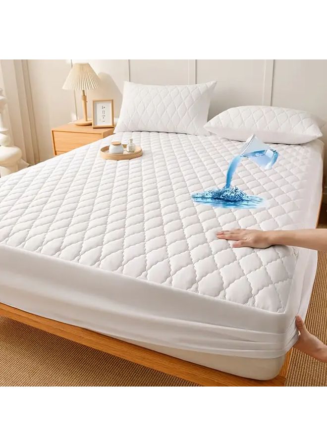 Khaki Waterproof Mattress Protector 38 98x74 8 Inch Soft Breathable Fitted Sheet - Image 4